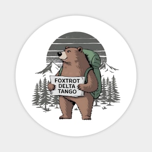 Funny Bear Foxtrots Deltas Tango Magnet